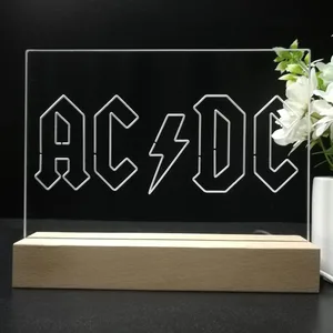 AC-DC Logo 1 LED Desk Light