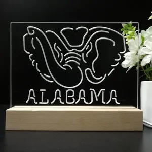Alabama Crimson Tide Logo 1 LED Desk Light