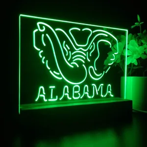 Alabama Crimson Tide Logo 1 LED Desk Light