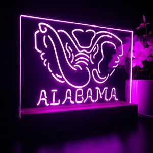 Alabama Crimson Tide Logo 1 LED Desk Light