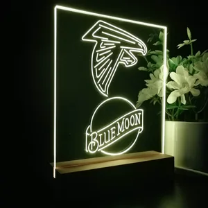 Atlanta Falcons Blue Moon LED Desk Light