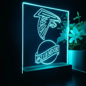 Atlanta Falcons Blue Moon LED Desk Light