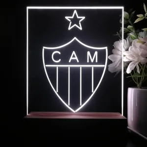 Atletico Mineiro Logo LED Desk Light