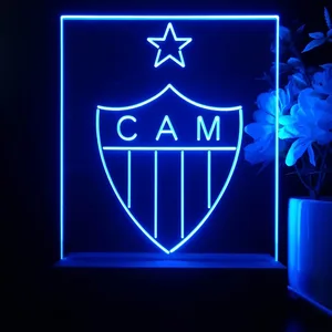 Atletico Mineiro Logo LED Desk Light