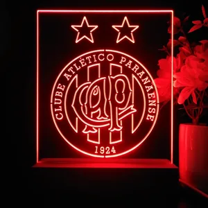 Atletico Paranaense Logo LED Desk Light