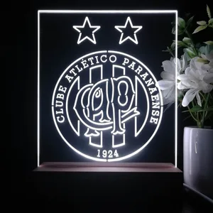 Atletico Paranaense Logo LED Desk Light