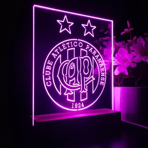 Atletico Paranaense Logo LED Desk Light