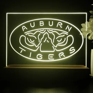 Auburn Tigers Tiger Eyes Logo LED Desk Light