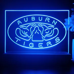 Auburn Tigers Tiger Eyes Logo LED Desk Light