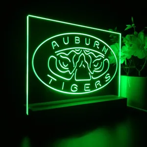 Auburn Tigers Tiger Eyes Logo LED Desk Light