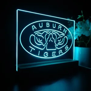 Auburn Tigers Tiger Eyes Logo LED Desk Light