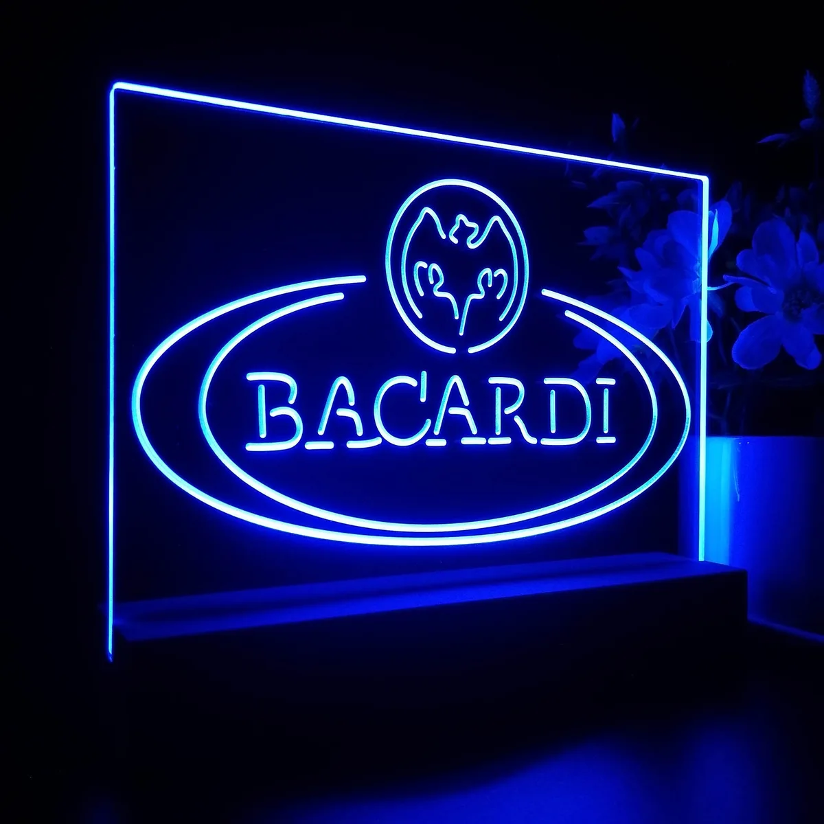 Bacardi Banner Logo LED Desk Light