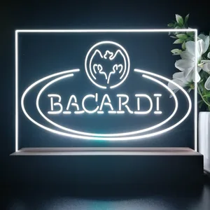Bacardi Banner Logo LED Desk Light