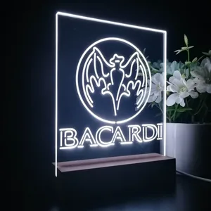 Bacardi Bat Banner LED Desk Light