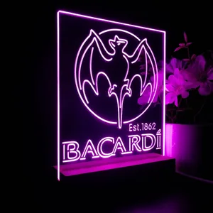 Bacardi Bat Est. 1862 LED Desk Light