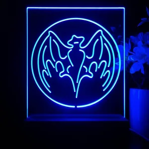 Bacardi Bat Logo LED Desk Light