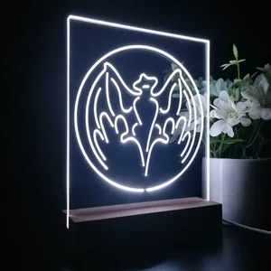 Bacardi Bat Logo LED Desk Light