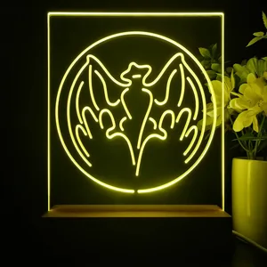 Bacardi Bat Logo LED Desk Light