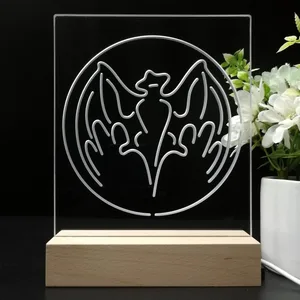 Bacardi Bat Logo LED Desk Light