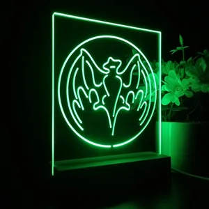Bacardi Bat Logo LED Desk Light