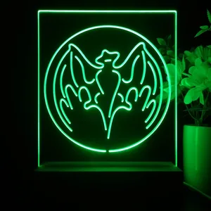 Bacardi Bat Logo LED Desk Light