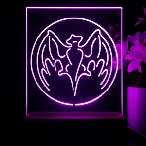 Bacardi Bat Logo LED Desk Light