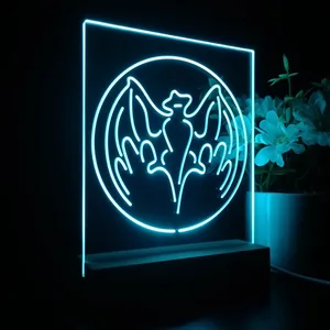 Bacardi Bat Logo LED Desk Light