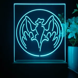 Bacardi Bat Logo LED Desk Light
