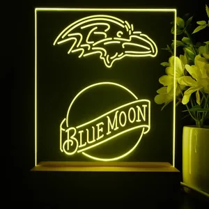 Baltimore Ravens Blue Moon LED Desk Light