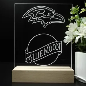 Baltimore Ravens Blue Moon LED Desk Light