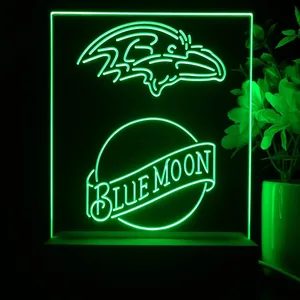 Baltimore Ravens Blue Moon LED Desk Light
