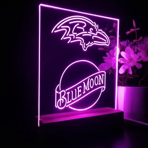 Baltimore Ravens Blue Moon LED Desk Light