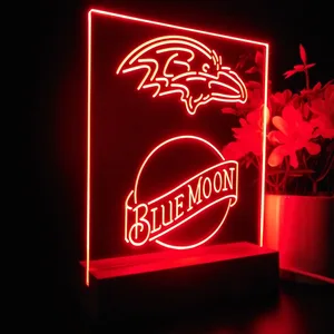 Baltimore Ravens Blue Moon LED Desk Light