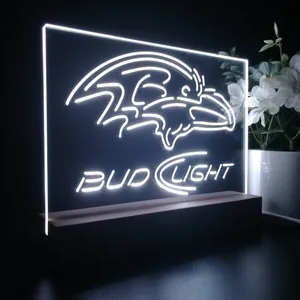 Baltimore Ravens Bud Light LED Desk Light