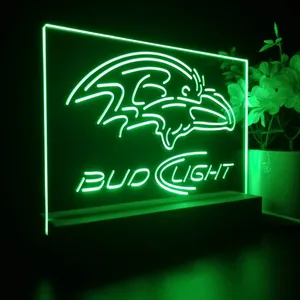 Baltimore Ravens Bud Light LED Desk Light