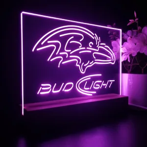 Baltimore Ravens Bud Light LED Desk Light
