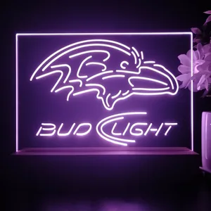 Baltimore Ravens Bud Light LED Desk Light