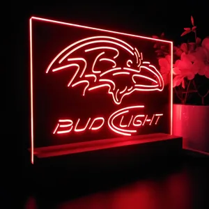 Baltimore Ravens Bud Light LED Desk Light