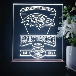 Baltimore Ravens EST 1996 LED Desk Light