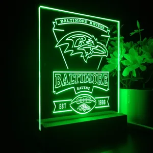 Baltimore Ravens EST 1996 LED Desk Light