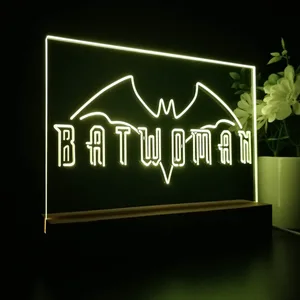 Batwoman Logo LED Desk Light