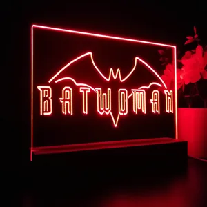 Batwoman Logo LED Desk Light