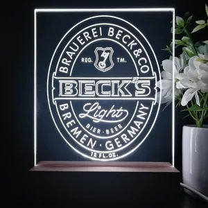 Becks Light Logo LED Desk Light