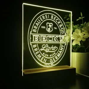 Becks Light Logo LED Desk Light