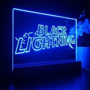 Black Lightning LED Desk Light
