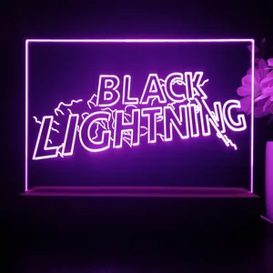 Black Lightning LED Desk Light