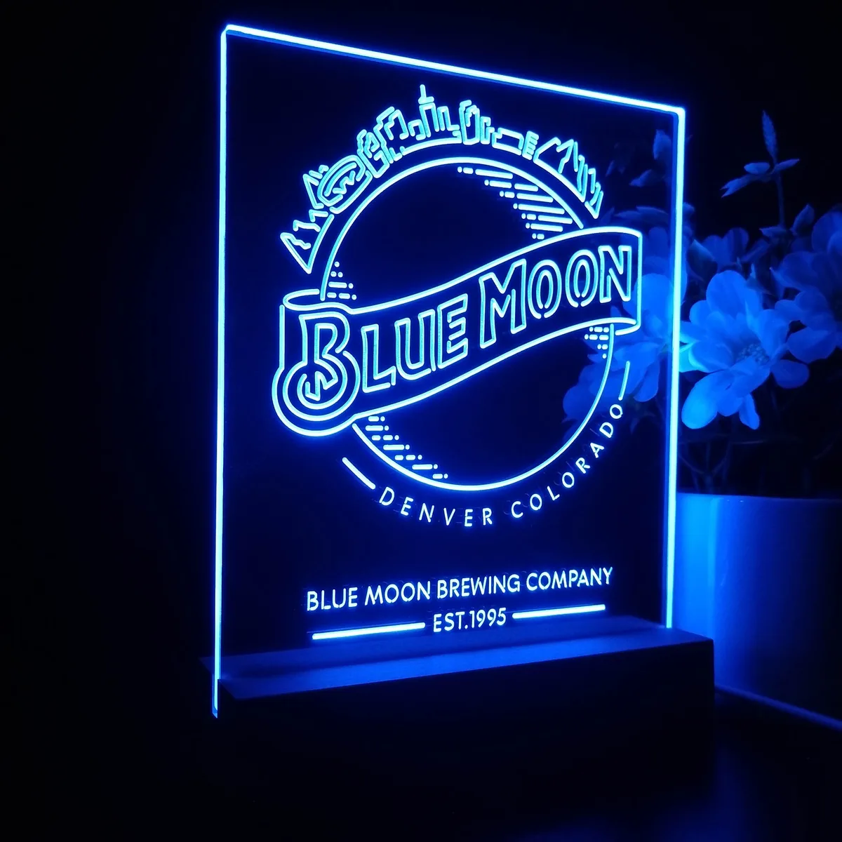 Blue Moon Denver Colorado LED Desk Light