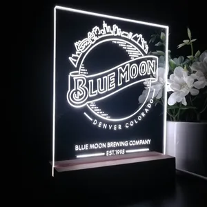 Blue Moon Denver Colorado LED Desk Light