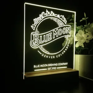 Blue Moon Denver Colorado LED Desk Light