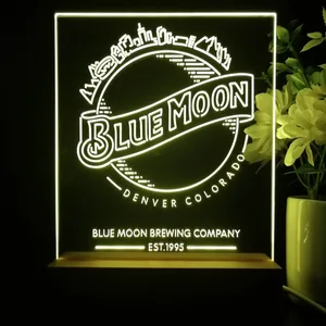 Blue Moon Denver Colorado LED Desk Light